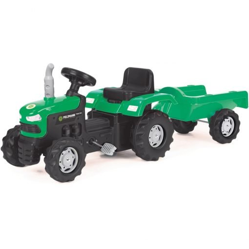 Buddy Toys BPT 1013 Šlapací traktor s vozíkem Fieldmann