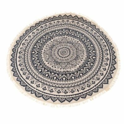 Kusový koberec Mandala šedá