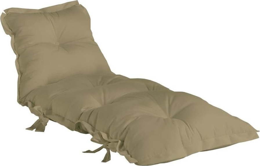 Béžový variabilní futon vhodný do exteriéru Karup Design OUT™ Sit&Sleep Beige