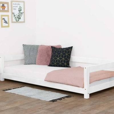 Bílá dětská dřevěná postel Benlemi Study