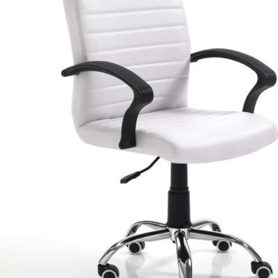 Bílá kancelářská židle na kolečkách Tomasucci Pany