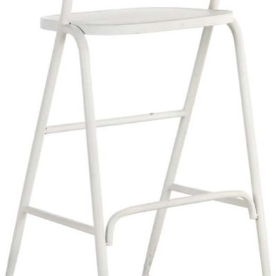 Bílá kovová stolička Geese Industrial Style