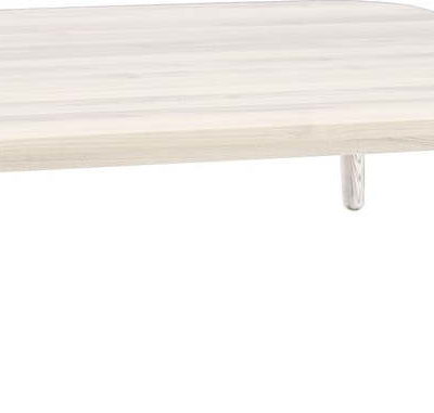 Bílý konferenční stolek z jasanového dřeva Ragaba Contrast Tetra