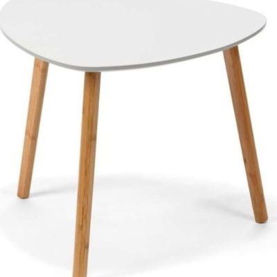 Bílý odkládací stolek Bonami Essentials Viby