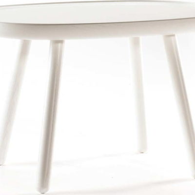Bílý konferenční stolek z masivu EMKO Naïve