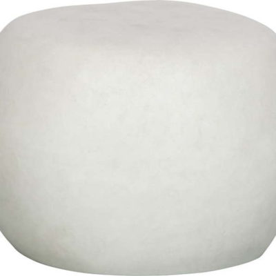 Bílý zahradní konferenční stolek z vláknitého jílu vtwonen Pebble