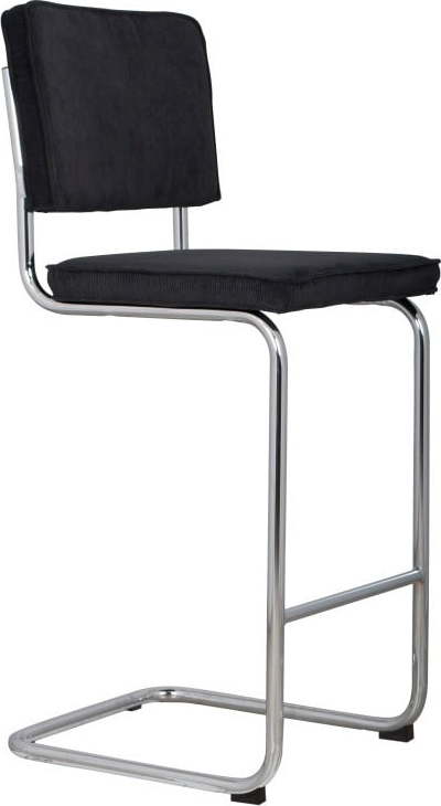 Černá barová židle Zuiver Ridge Rib
