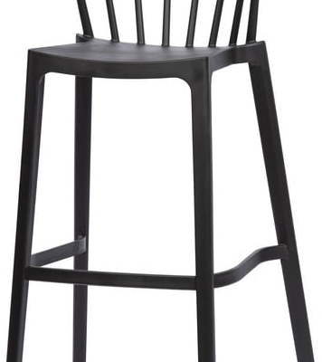 Černá zahradní barová židle WOOOD Bliss