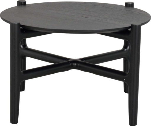 Černý odkládací stolek z dubového dřeva Rowico Holton