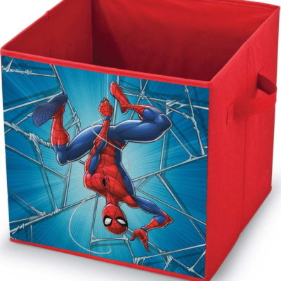 Červený úložný box Domopak Spiderman