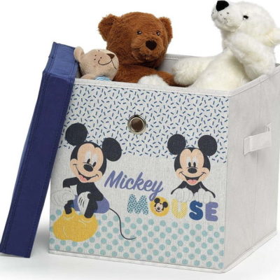 Dětský textilní úložný box s víkem Domopak Disney Mickey