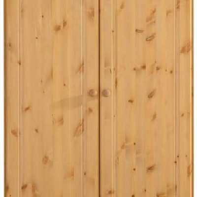 Dvoudveřová šatní skříň z masivního borovicového dřeva Støraa Amanda