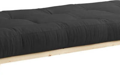 Jednolůžková postel z masivního borovicového dřeva s matrací Karup Design Senza Double