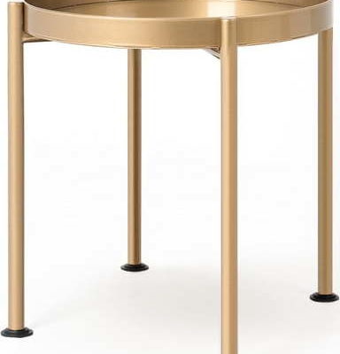 Konferenční stolek ve zlaté barvě Custom Form Hanna