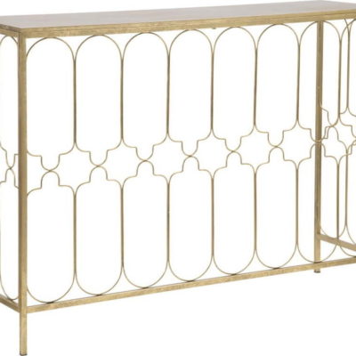 Konzolový stolek s konstrukcí ve zlaté barvě Mauro Ferretti Balcony