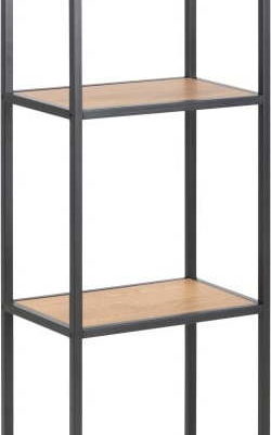 Nástěnná knihovna v dekoru divokého dubu Actona Seaford