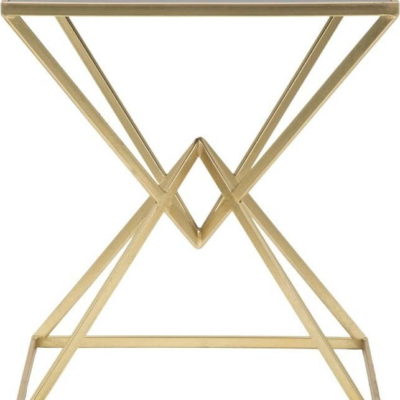 Odkládací stolek s železnou konstrukcí ve zlaté barvě Mauro Ferretti Cleopatra