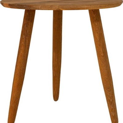 Odkládací stolek z masivního dubového dřeva Canett Uno