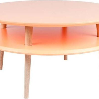 Oranžový konferenční stolek Ragaba UFO