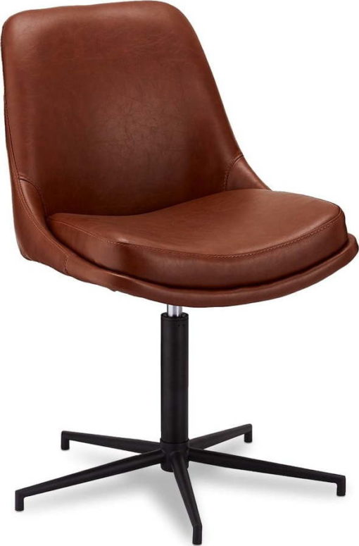 Pracovní otočná židle s potahem z imitace kůže Furnhouse Claudia