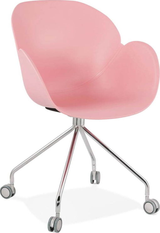 Růžová kancelářská židle Kokoon Rulio