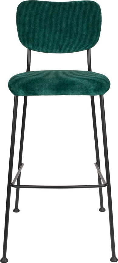 Sada 2 tmavě zelených barových židlí Zuiver Benson