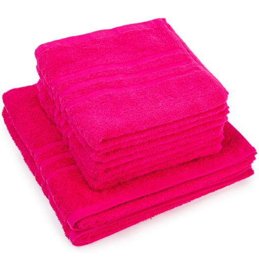 Sada ručníků a osušek Classic růžová