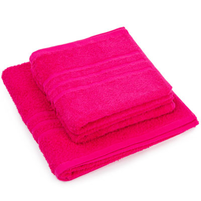 Sada ručníků a osušky Classic růžová