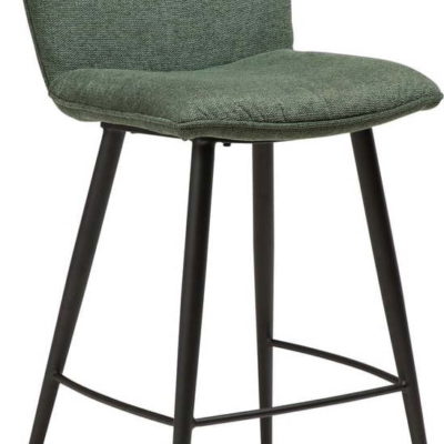 Zelená barová židle s ocelovými nohami DAN-FORM Join
