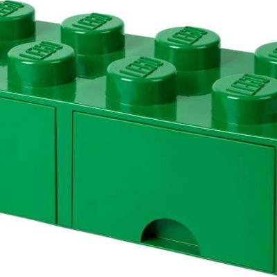 Zelený úložný box se 2 šuplíky LEGO®