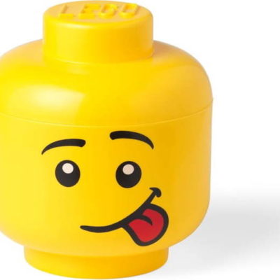 Žlutý úložný box ve tvaru hlavy LEGO® Silly