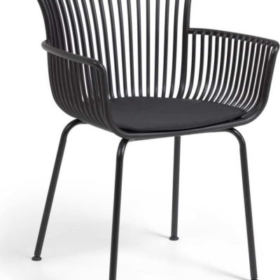 Černá zahradní židle Kave Home Surpika
