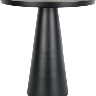 Černý kovový odkládací stolek Leitmotiv Force