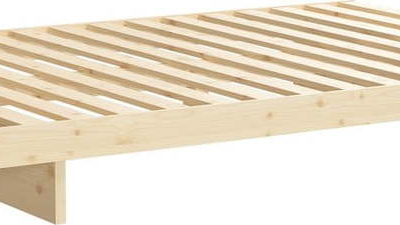 Dvoulůžková postel z borovicového dřeva Karup Design Kanso