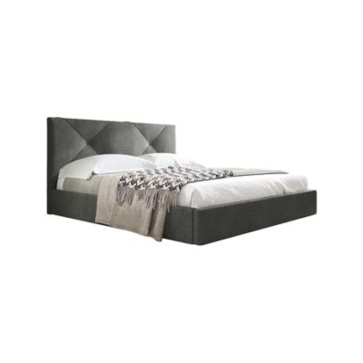 Čalouněná postel KARINO rozměr 120x200 cm Tmavě šedá