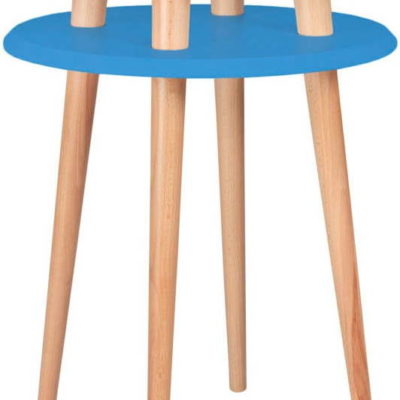 Modrý odkládací stolek Ragaba Ufo