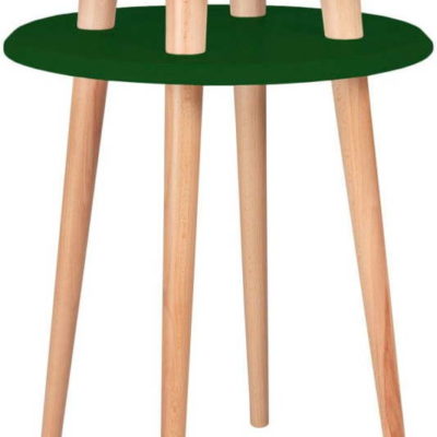 Tmavě zelený odkládací stolek Ragaba Ufo