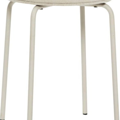 Bílá kovová stolička Hübsch Stol