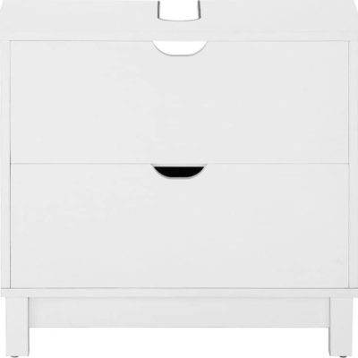 Bílá umyvadlová skříňka Støraa Posta