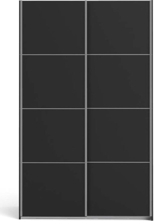 Černá šatní skříň 122x202 cm Verona - Tvilum