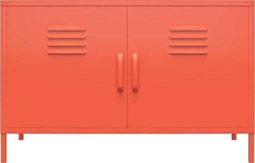 Oranžová kovová skříňka Novogratz Cache
