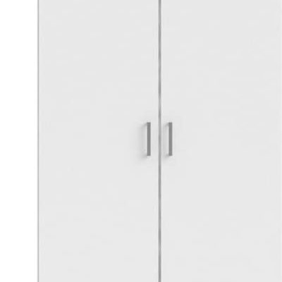 Bílá šatní skříň 78x200 cm Space - Tvilum