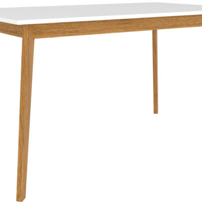 Arbyd Bílý dřevěný jídelní stůl Thia 140 x 80 cm