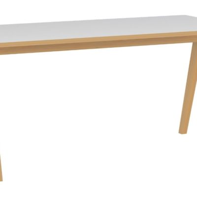 Bílý dřevěný pracovní stůl Germania Helsinki 160 x 80 cm
