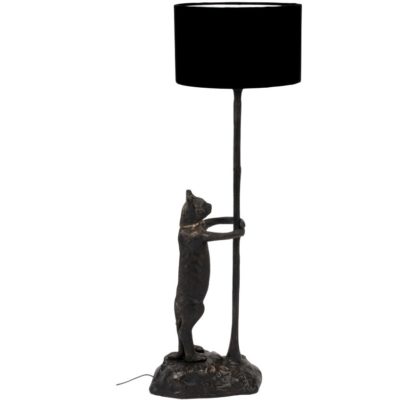 Černá stojací lampa Bold Monkey No Girlfriend No Problem 108 cm