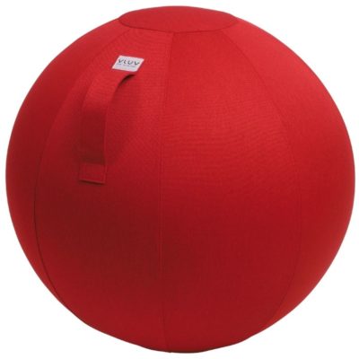 Červený sedací / gymnastický míč VLUV LEIV Ø 65 cm
