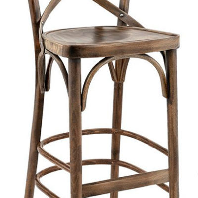 Comico Buková barová židle Shelby s patinou 76 cm
