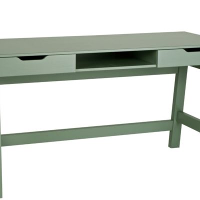 Hoorns Zelený masivní pracovní stůl Warde 140x62 cm