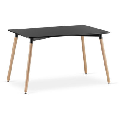 Jídelní stůl ADRIA 120x80 cm - dub/černá