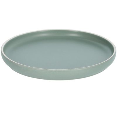 Zelený porcelánový dezertní talíř Kave Home Shun 21